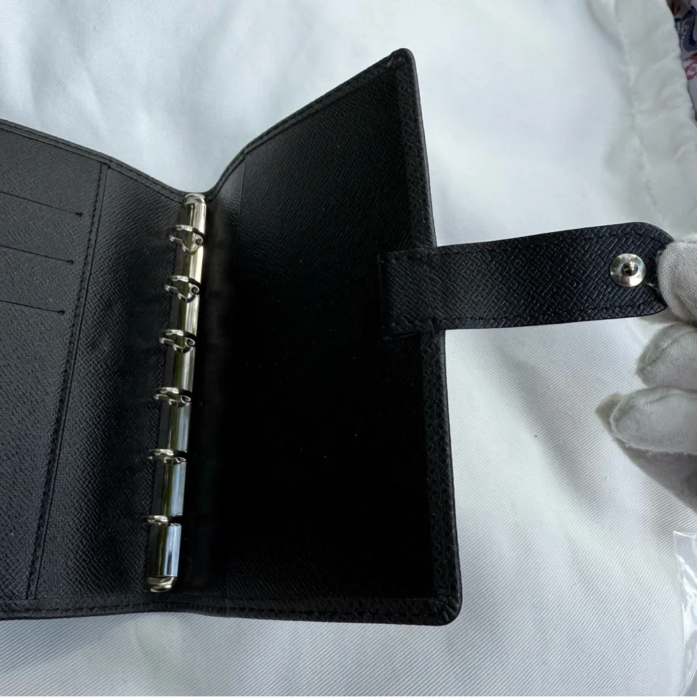 Louis Vuitton Taiga Leather Agenda Notebook Cover Agenda PM Authentic